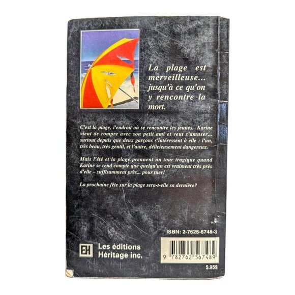 FRISSONS Fête Sur La Plage #12 Héritage 1991 Roman Horreur Collection VTG - Picture 3 of 7